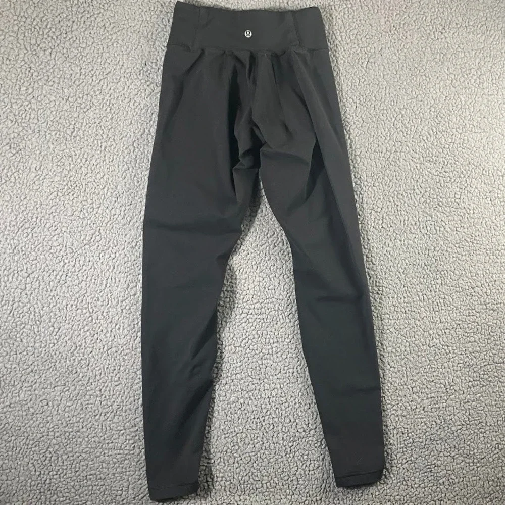 Lululemon Wunder Under High Rise Leggings Size 10 Black Luxtreme